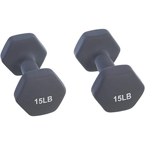 AmazonBasics Neoprene Dumbbell Pairs and Sets with Stands