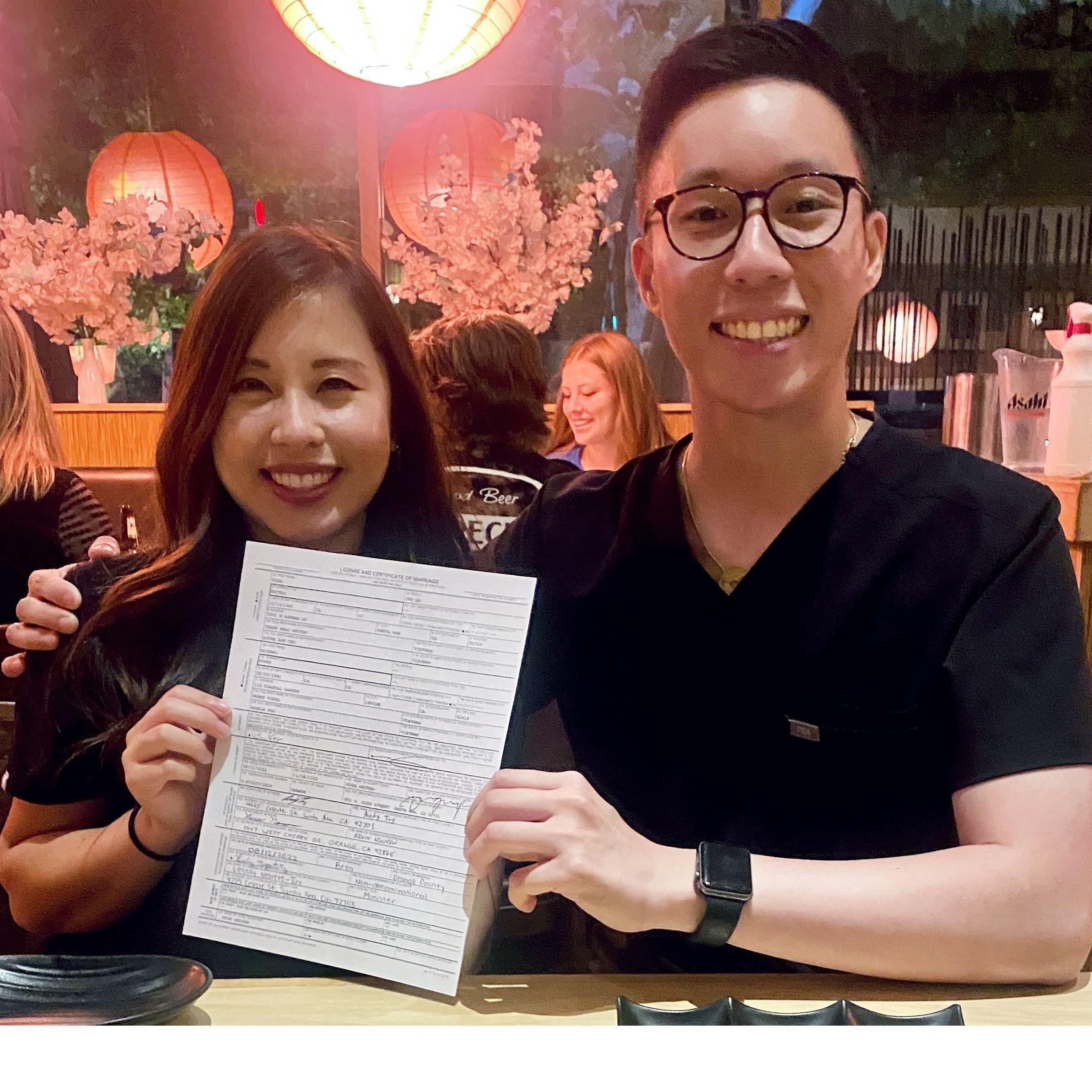 We said I Do! On August 2022 on our 9 year anniversary at the same place we first met. Special thanks to our  officiant (Lessly) & witnesses (Knu & Andy) who were also present 9 years ago!