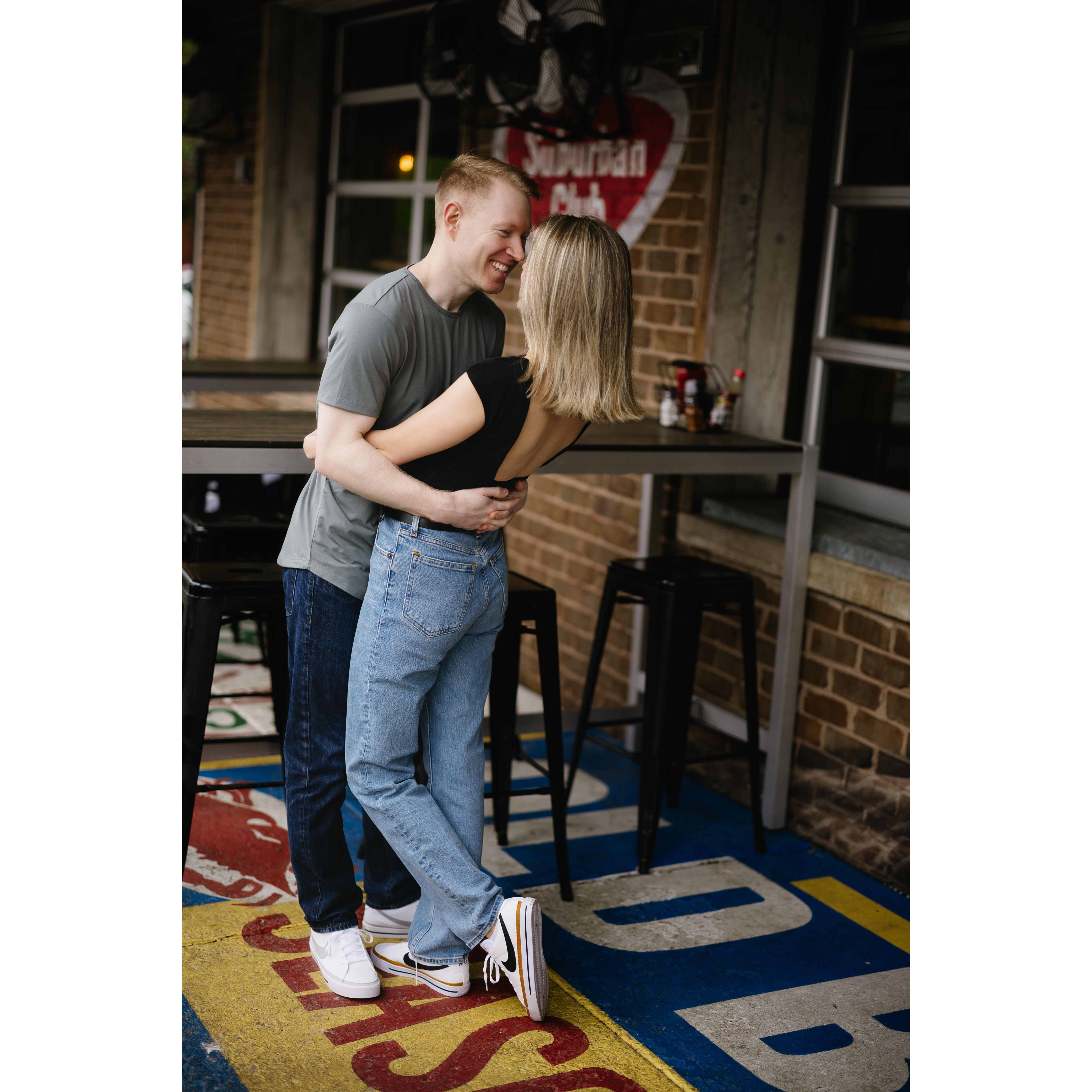 Lees Pint and Shell...where we had our first date!