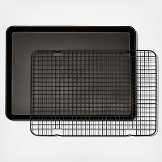 Holy Sheet Half Sheet Pan & Big Chill Nonstick Cooling Rack Duo