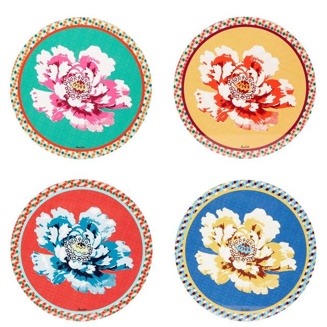 Lisa CortiSet of four Masonite Istanbul-print placemats