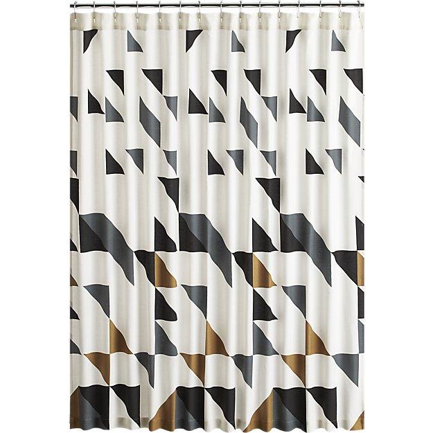triangle shower curtain
