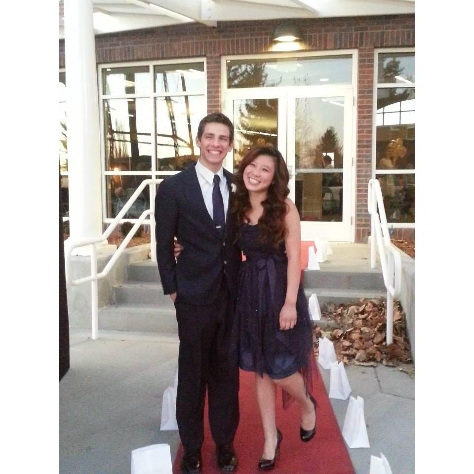 Our first banquet together.