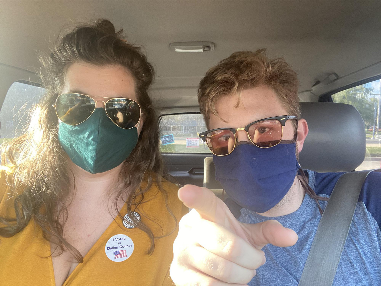 Masked voters, November 2020