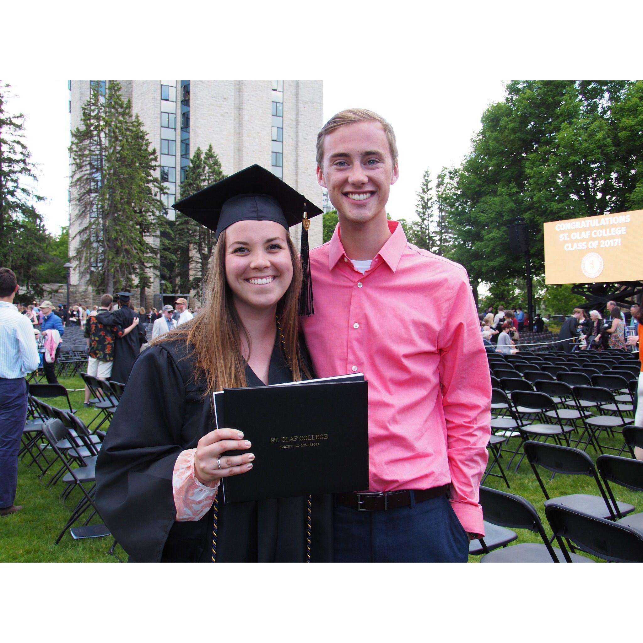 Annie's graduation from St. Olaf - 2017