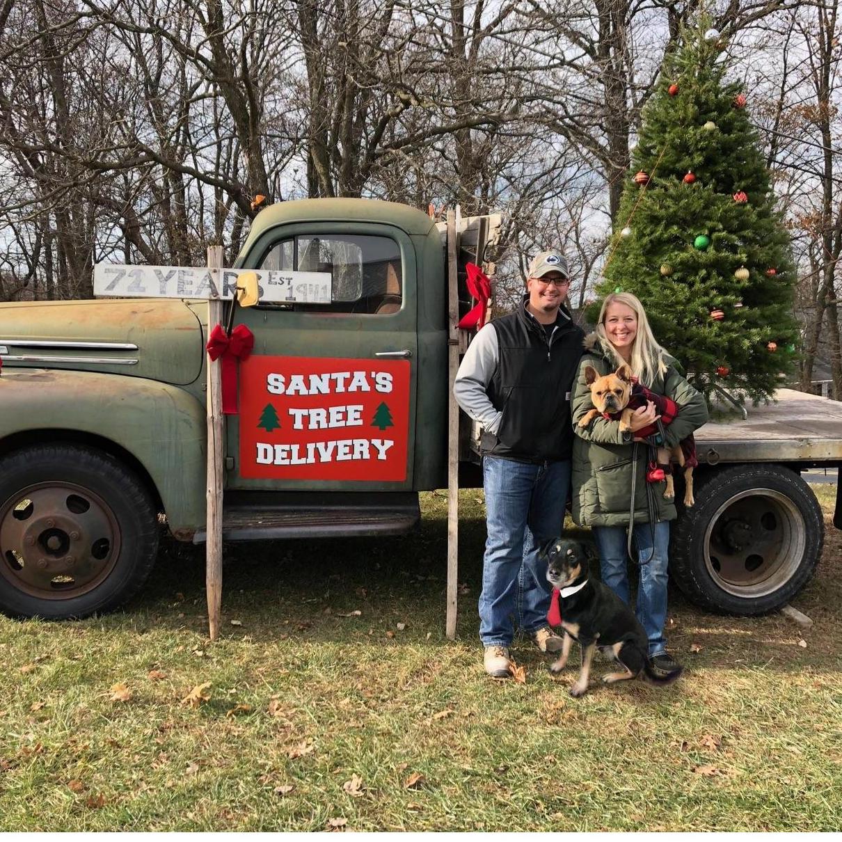 First trip to buy a Christmas tree.