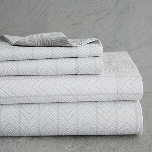 Organic Chevron Stripe Sheet Set