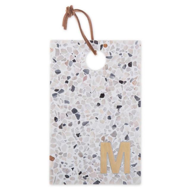 Artisanal Kitchen Supply® Terrazzo Monogram Letter "M" Cheese Board