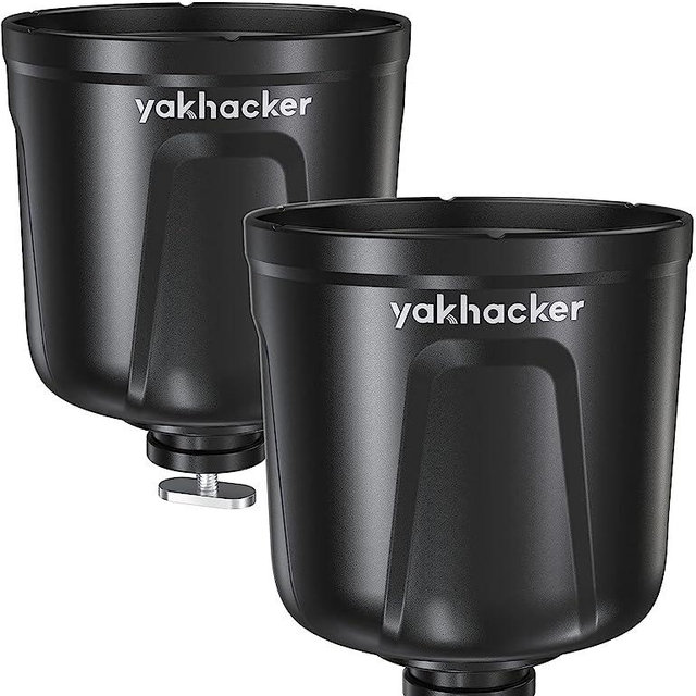 YAKHACKER Multi-Functional Kayak Cup Holder, Bottle Holder, Phone Holder,Drink Holder, Fishing Tool, Large Capacity, Kayak Track Mount Install, Kayak Track Accessories