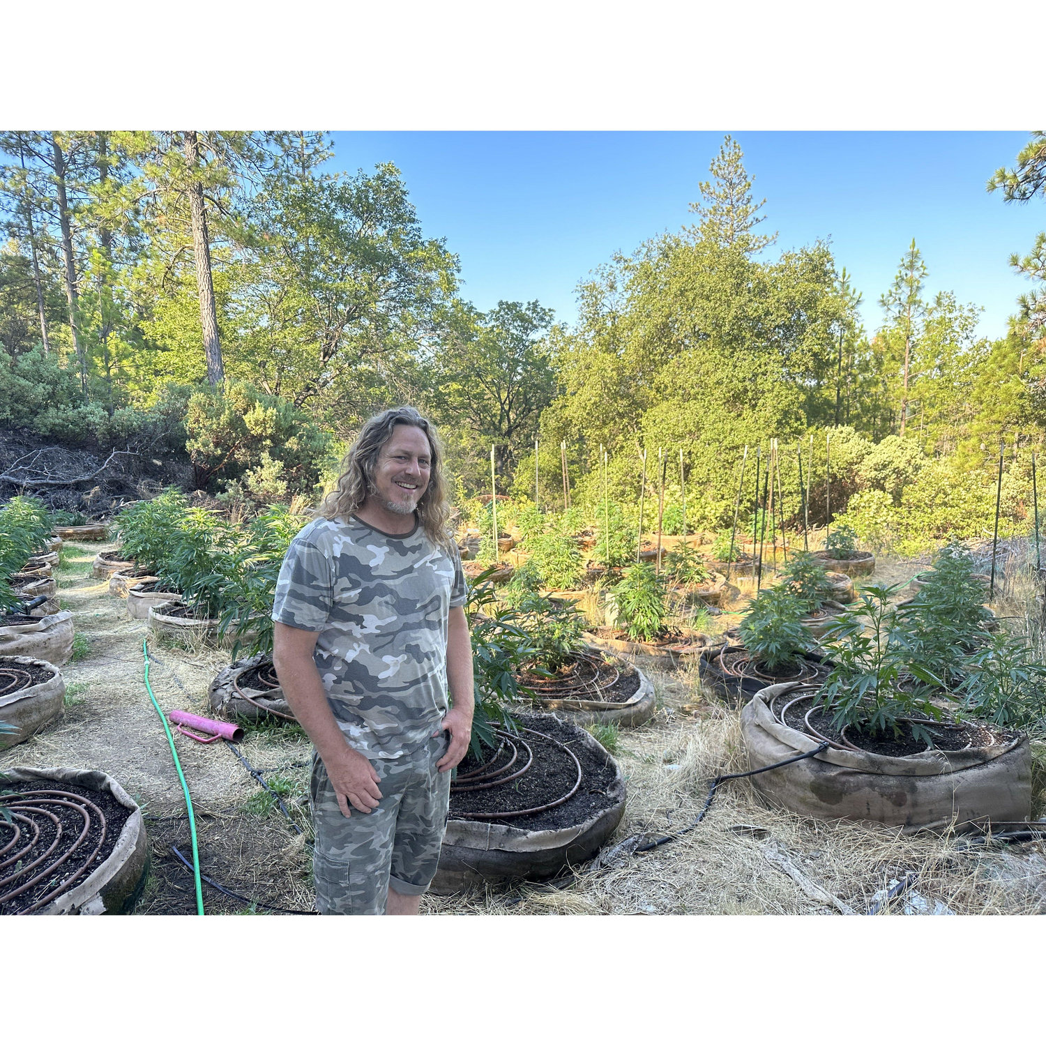 Look how proud he is of his garden <3