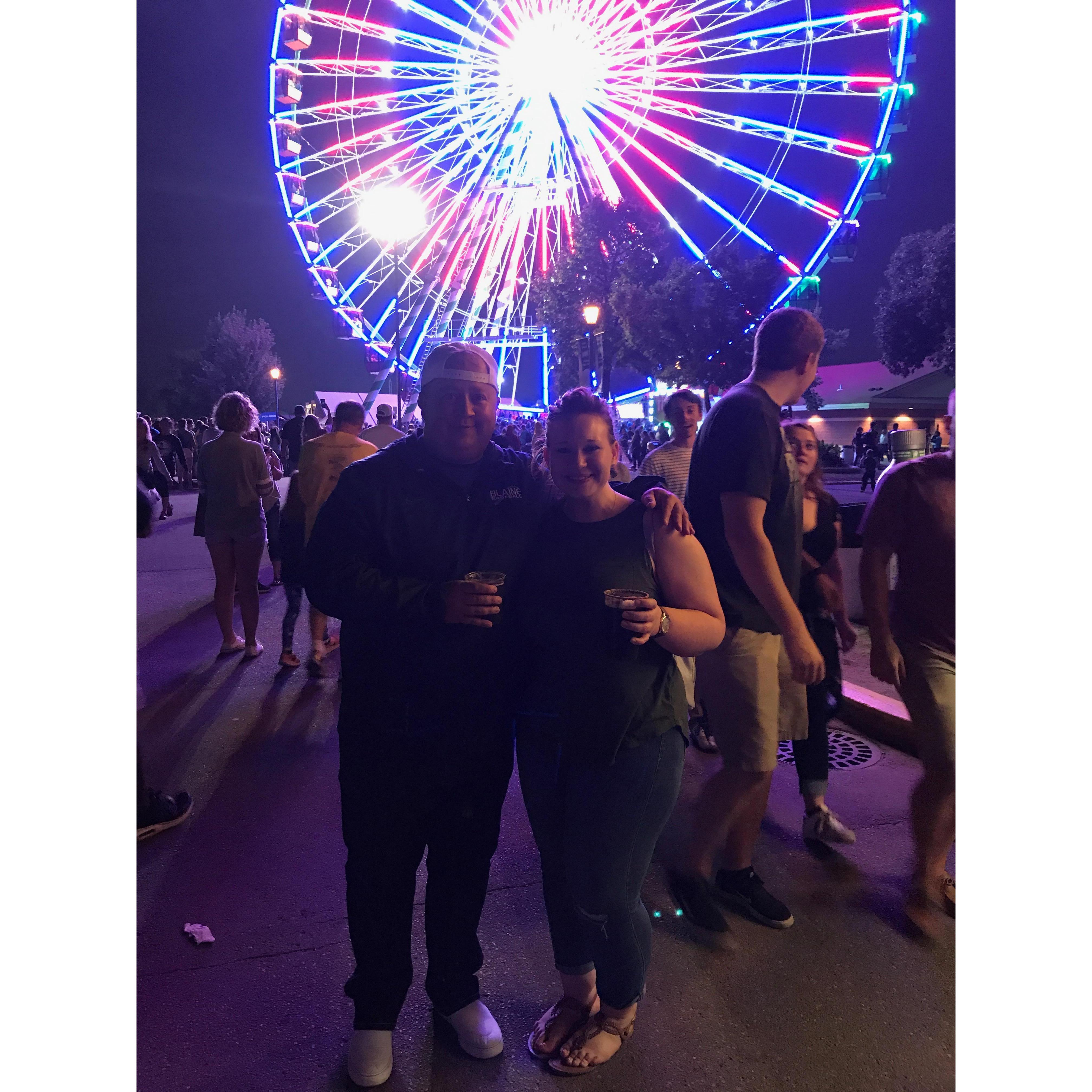 First photo together - Minnesota State Fair in September of 2017