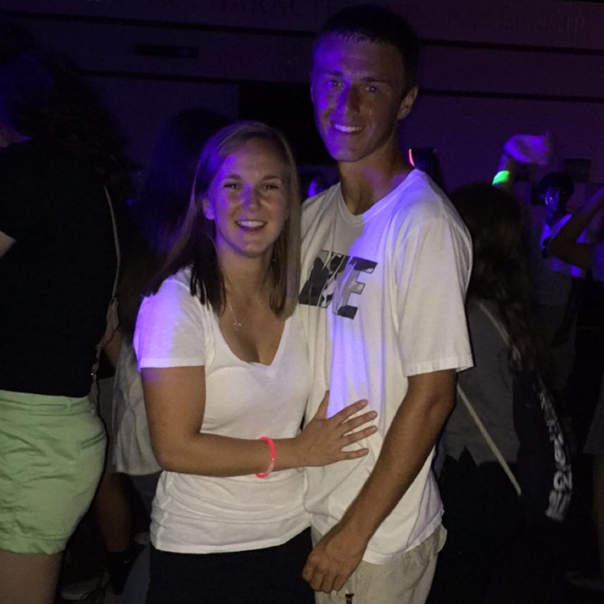 Our first night of college.