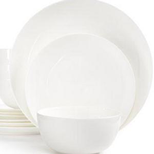 Hotel Collection - White Dinnerware, Bone China Coupe 12-Pc. Set, Service for 4