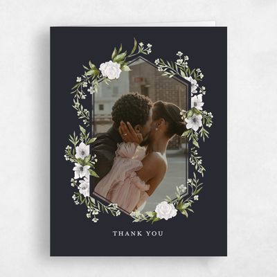 Ebony, Black Wedding Thank You - Cordova Photo