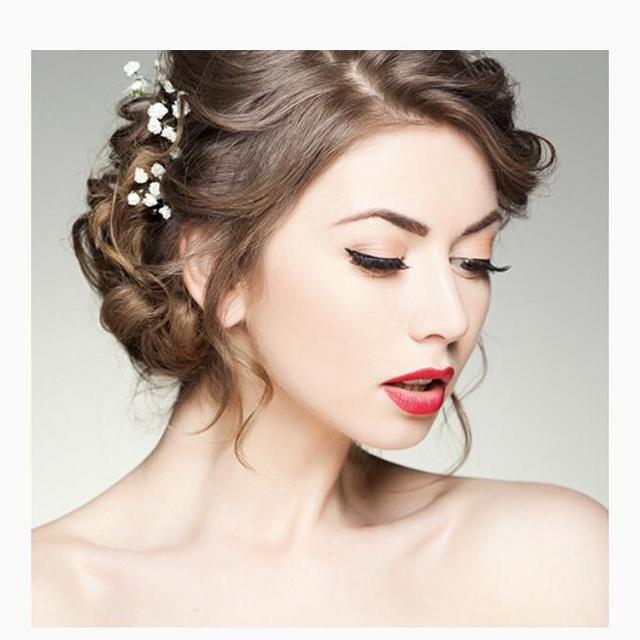 Hair and makeup for the wedding