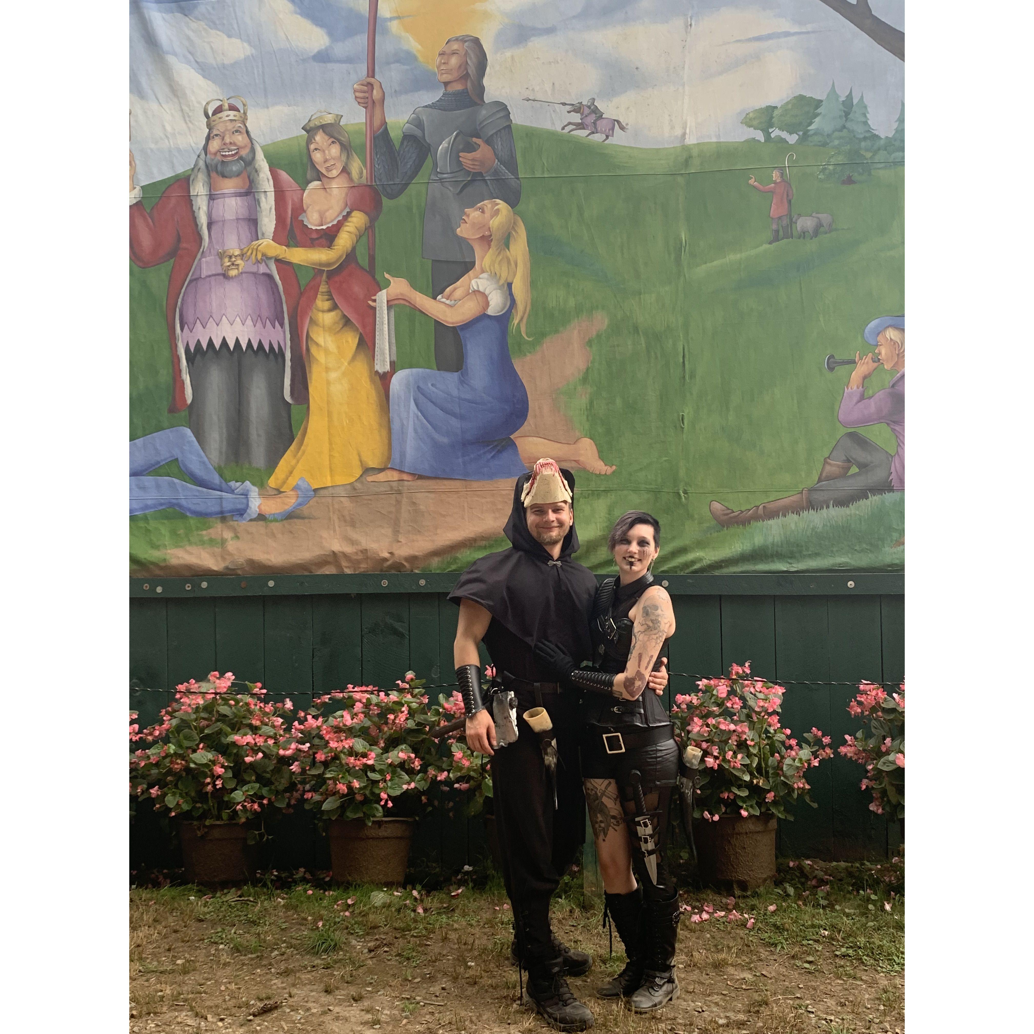 One of the many photos we took during our first trip together to the King Richard's Faire