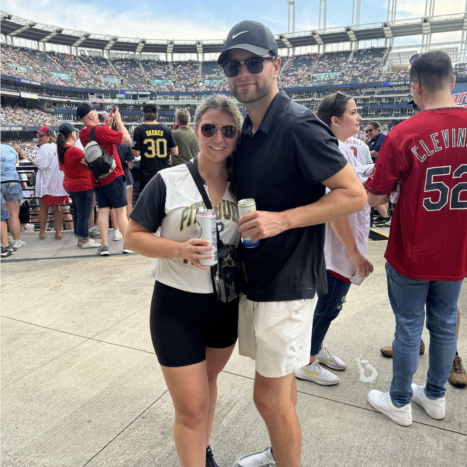 Pirates Game in Cleveland after getting engaged