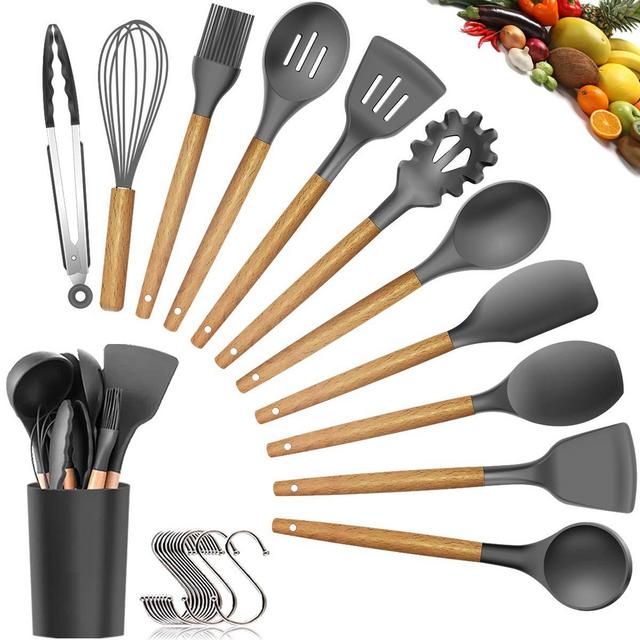 14 Pcs Silicone Cooking Utensils Kitchen Utensil Set