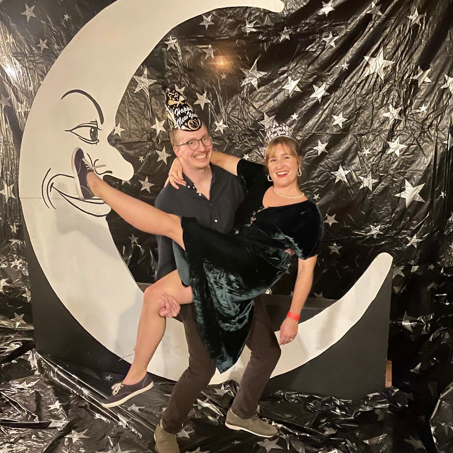 We learned to swing dance and returned to Glen Echo, an old theme park, to spend NYE 2023 dancing- Glen Echo is where we had our first kiss! Madison jumped into Quinn's arms a bit unexpectedly...