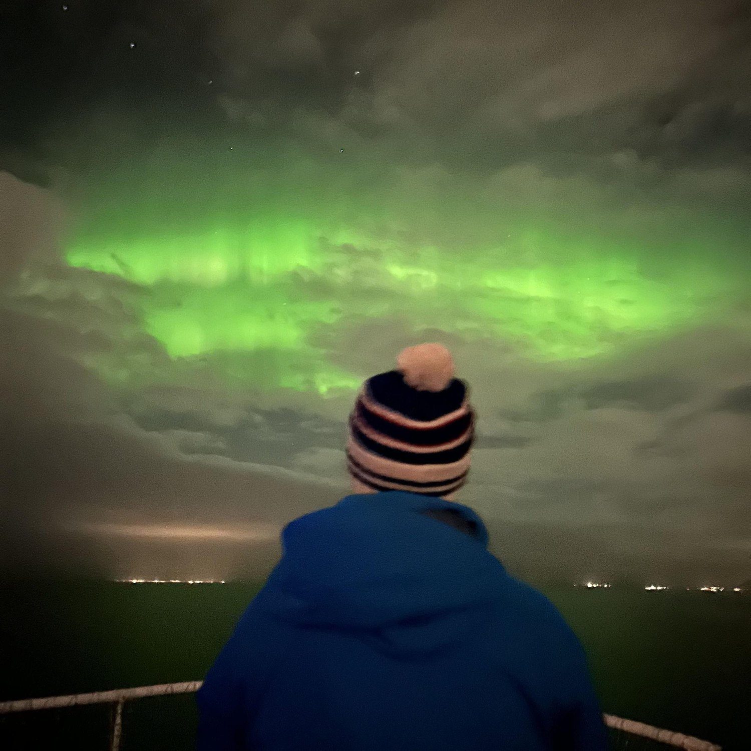 On the night of our engagement, we saw the northern lights ❤️