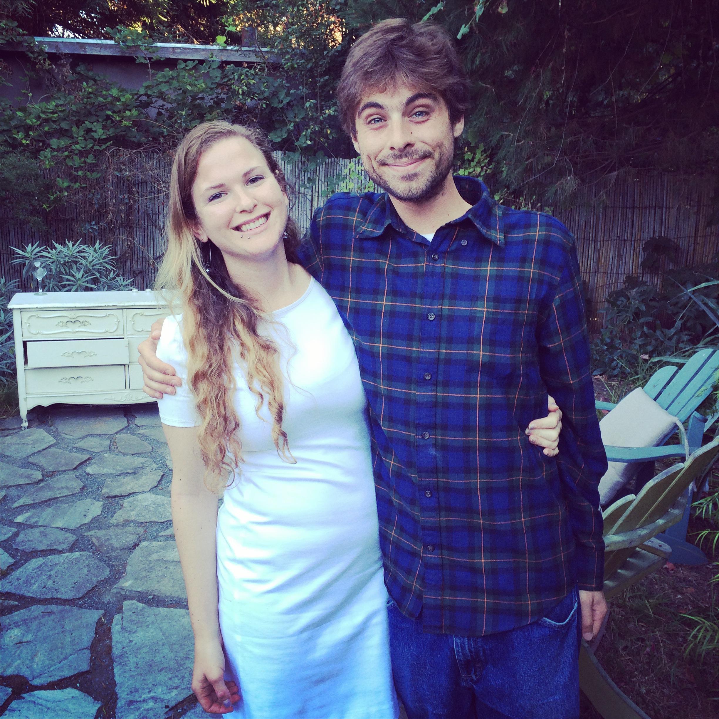 August 2013 or 2014: Brunch party in the backyard