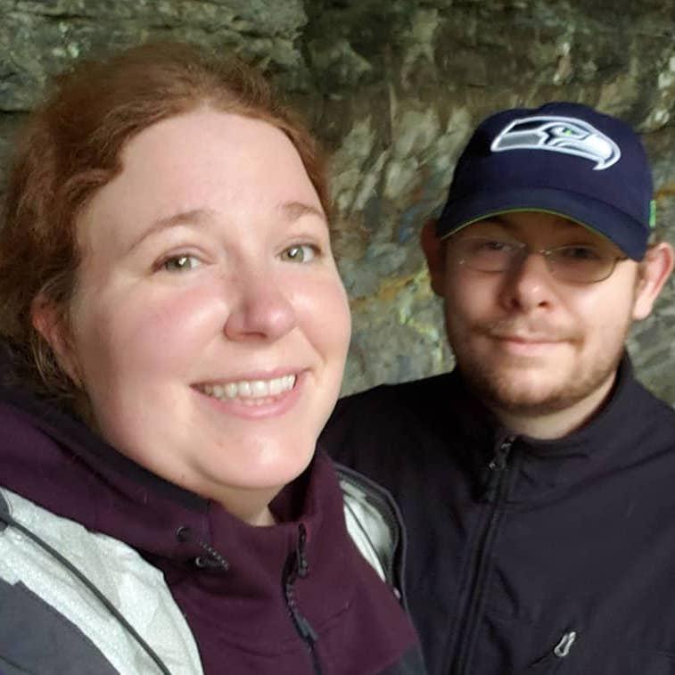 On a hike at Tinker Falls early 2020