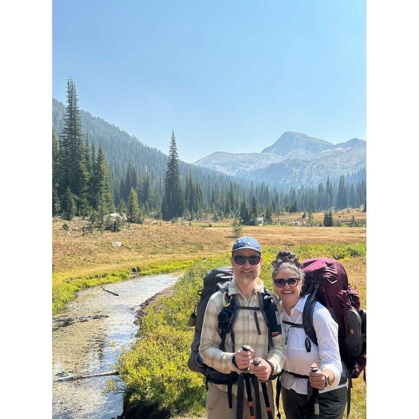 Monica's first backpacking trip (Abraham's 57th, or something like that :)