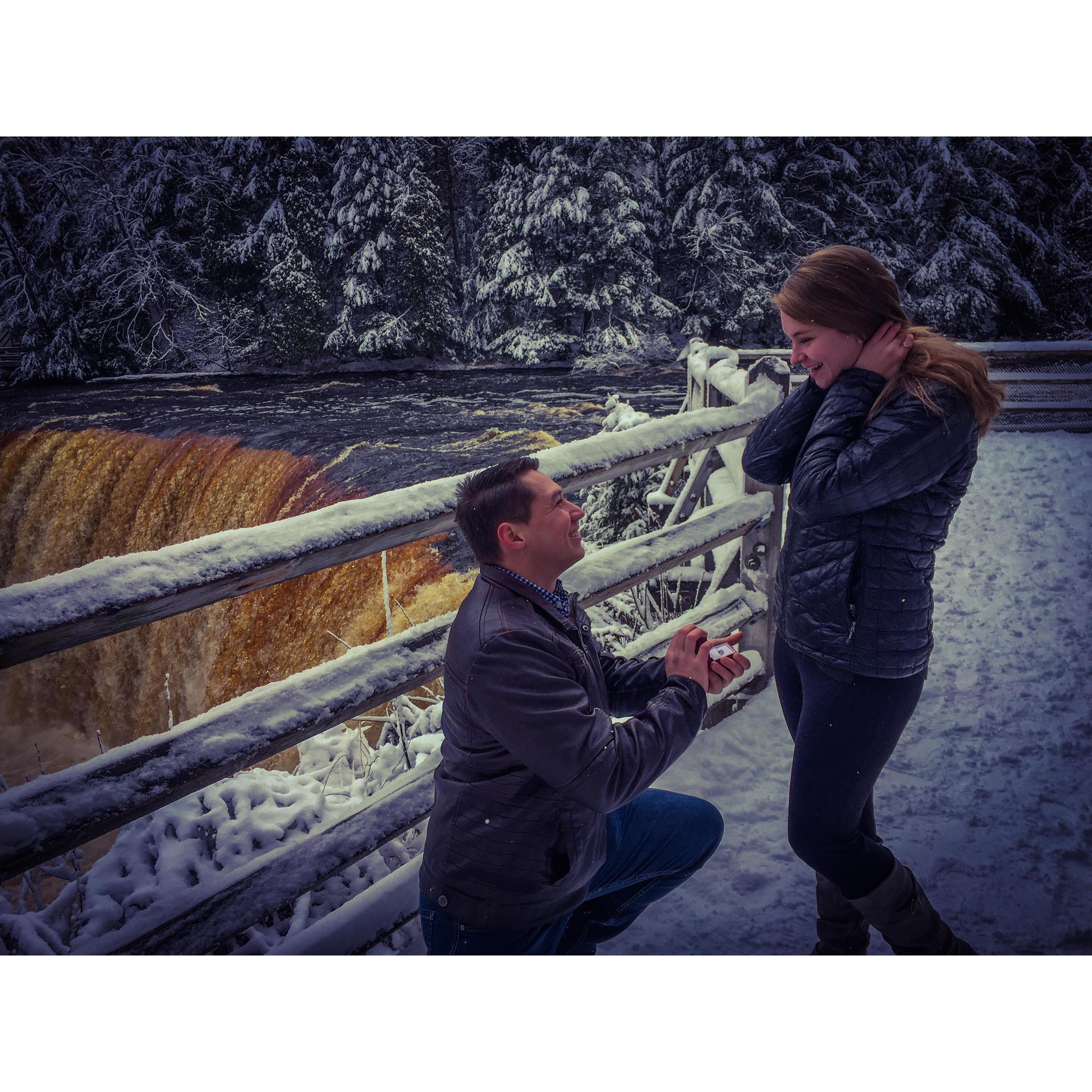 Saying yes to the love of my life! (Photo Credit to my sister, Haven)