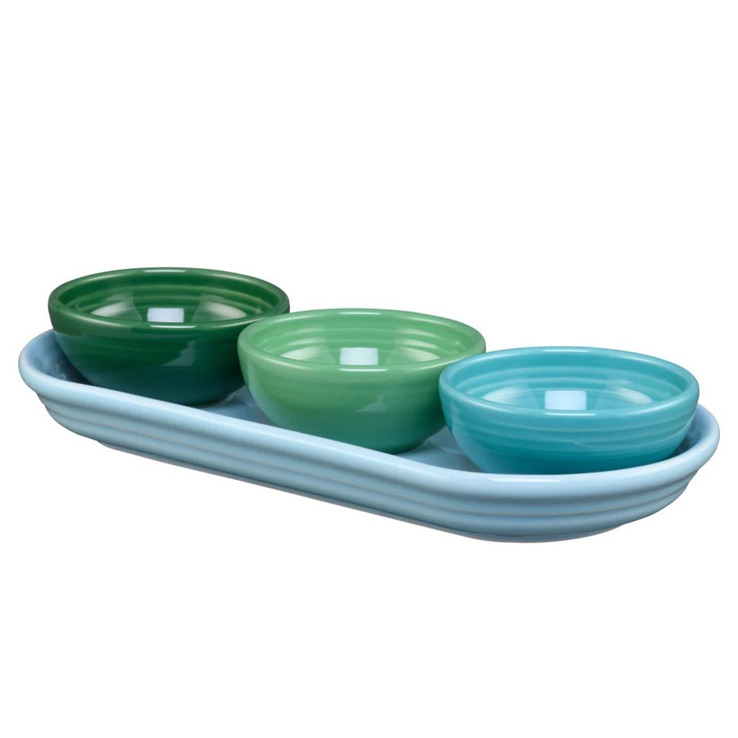 Fiesta Aegean Mixed Colors 4-Piece Condiment Set