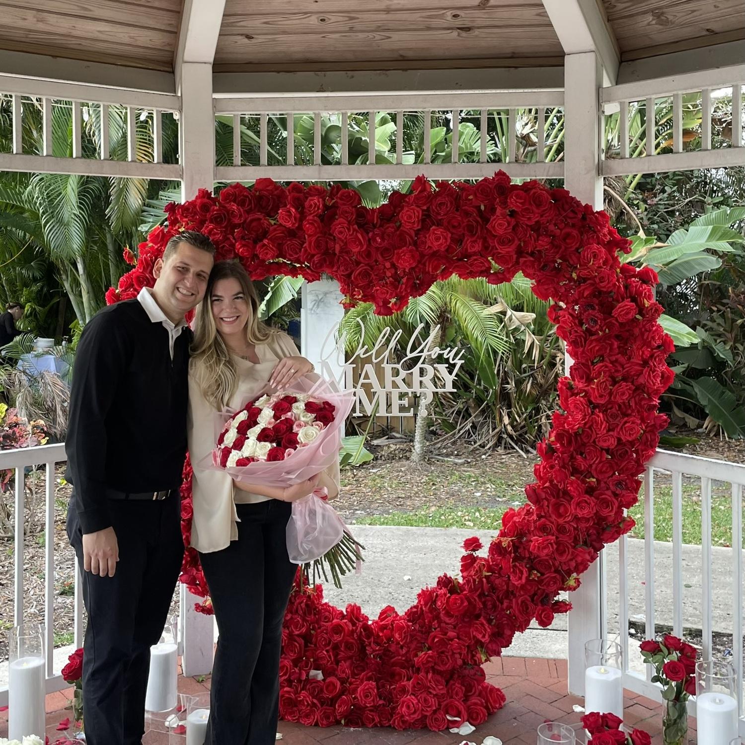 El dia de la propuesto de matrimonio, uno de los dias mas hermosos que hemos tenido juntos.