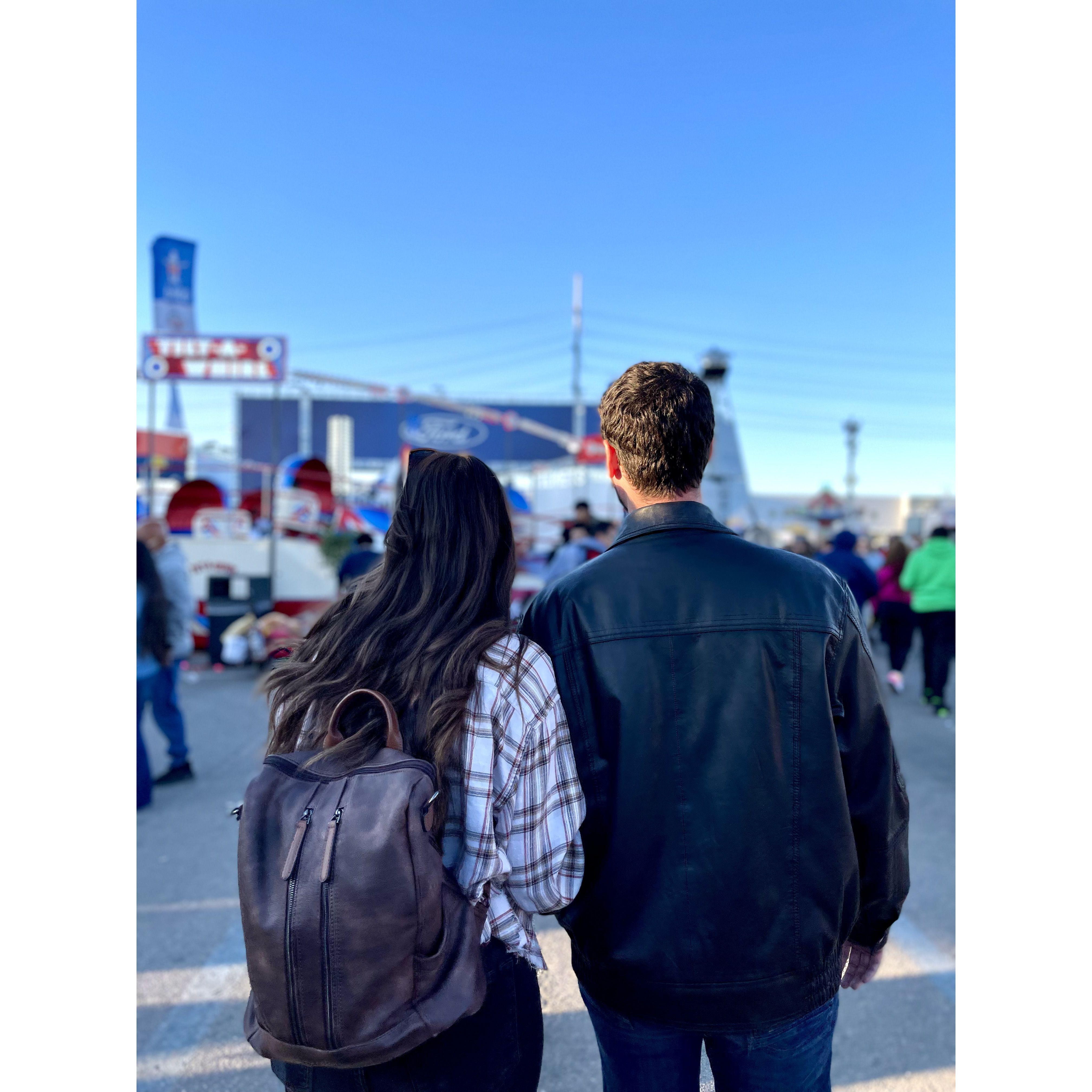 Our first photo as a couple