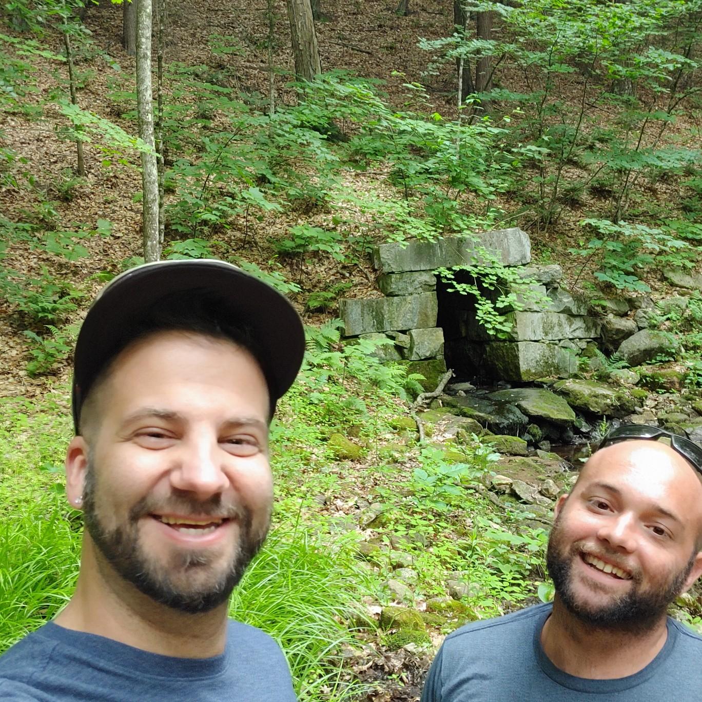 June 23, 2022 - While out on a walk, we discovered this culvert that was built under a railroad from the 1840s!