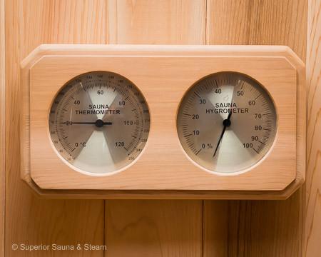 Red Cedar Thermometer and Hygrometer