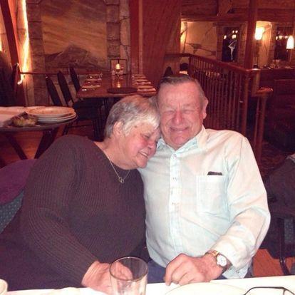 This is Gee and Poppy. Gee passed away in August and played an extremely important role in Caitlin's life. Eugene had showed Gee the ring he bought last April when he purchased it.