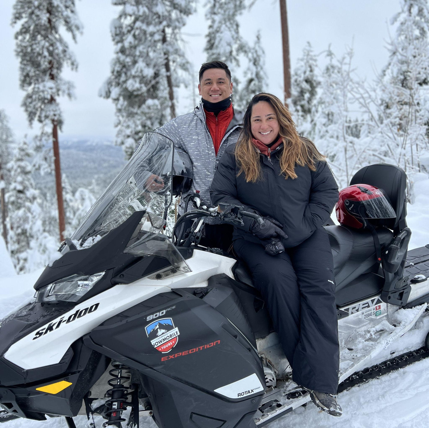 December 5th, 2022 Decided to go snowmobiling for Christmas! The guide yelled at us because we were going too fast. Plain, WA.
