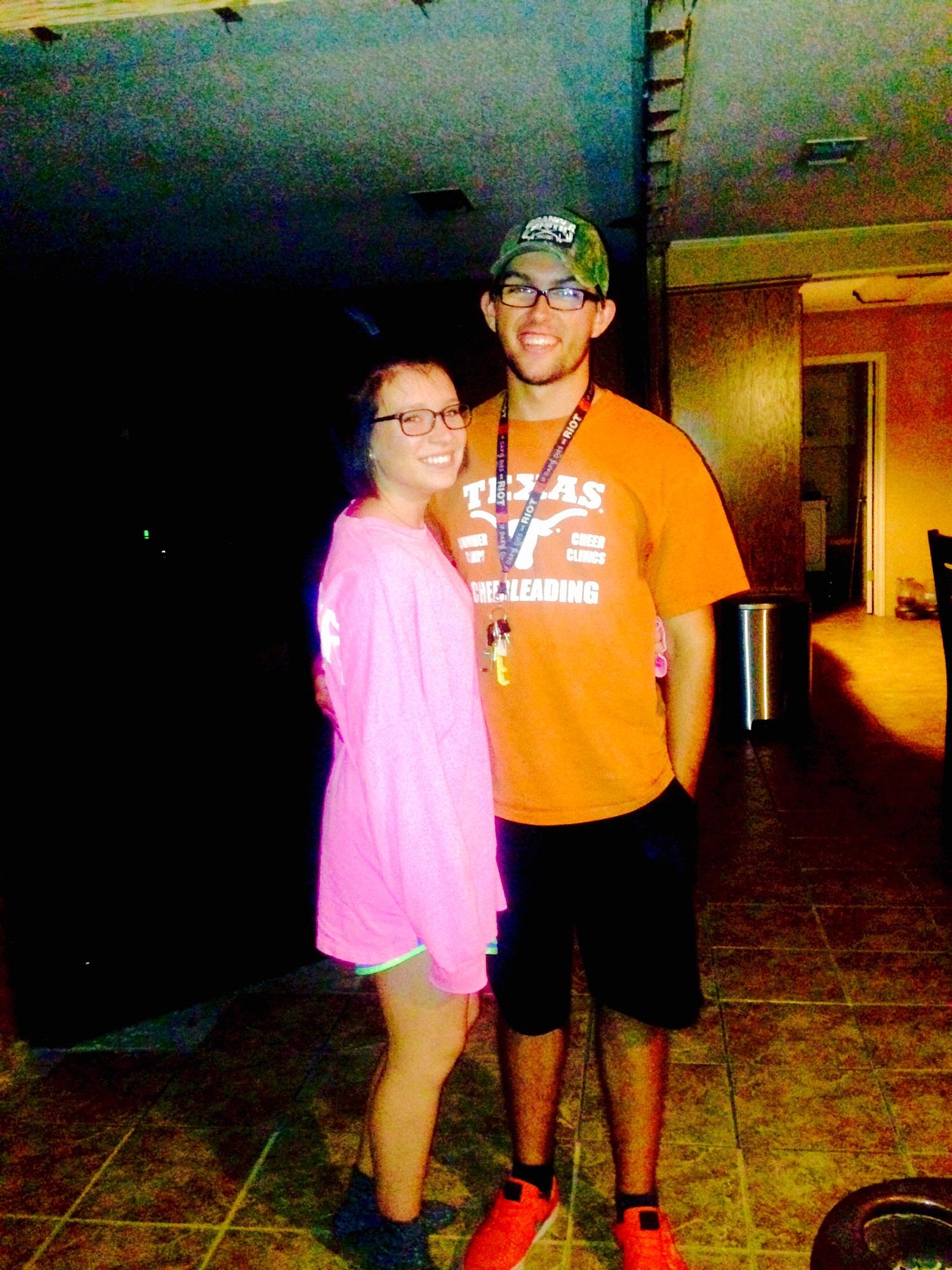 we held hands for the first time this night!