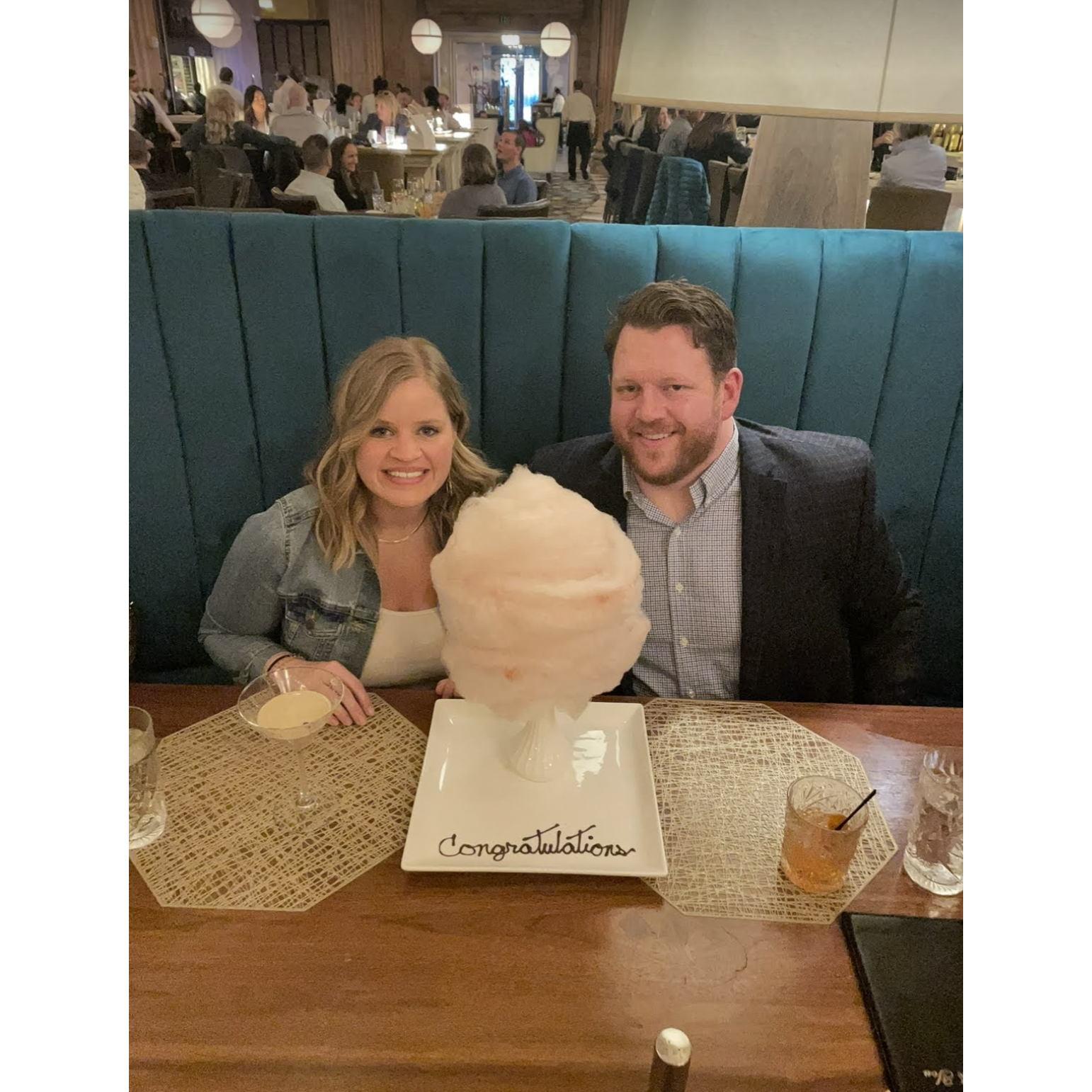 Celebrating our engagement! 