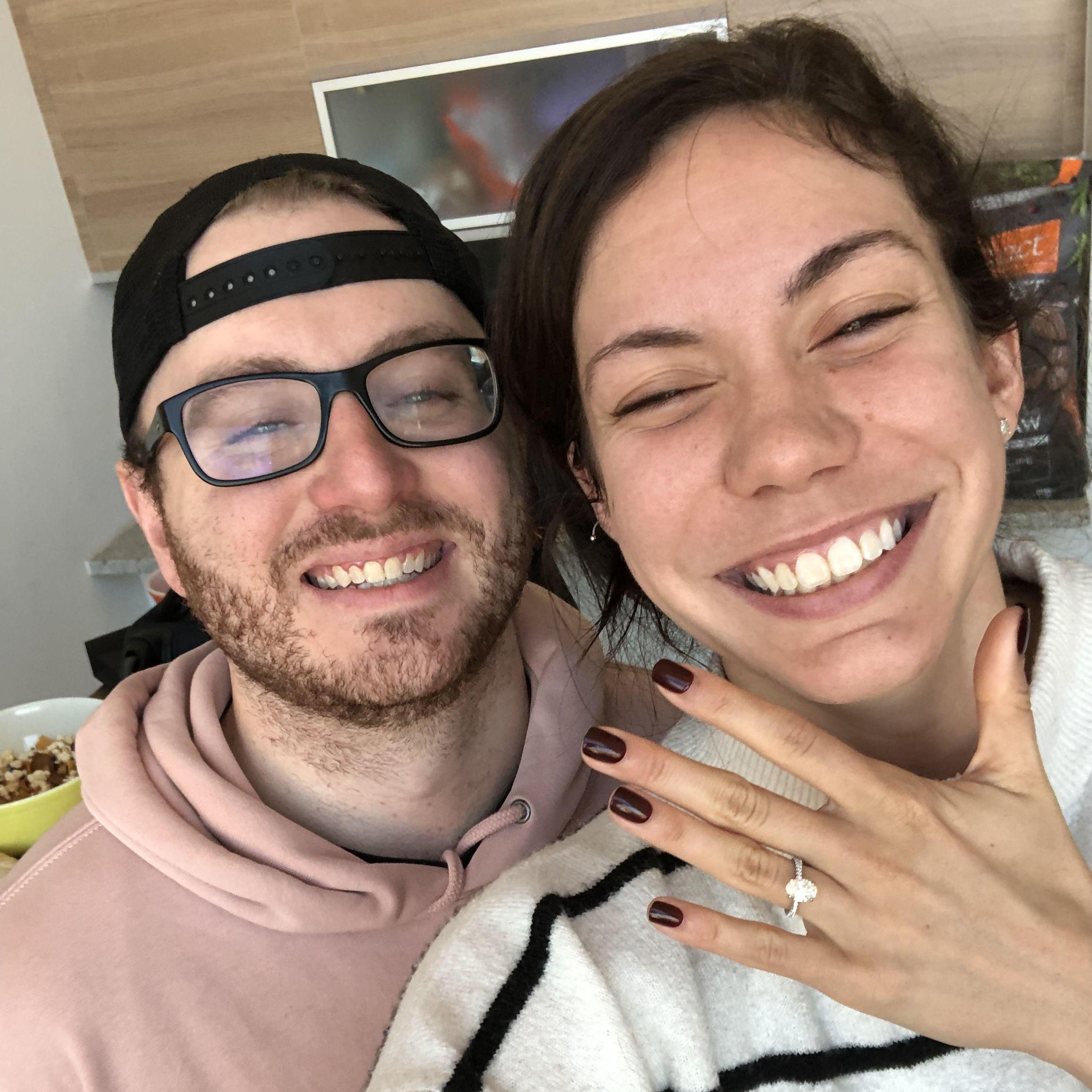 He proposed at 7:00 a.m. out of excitement
