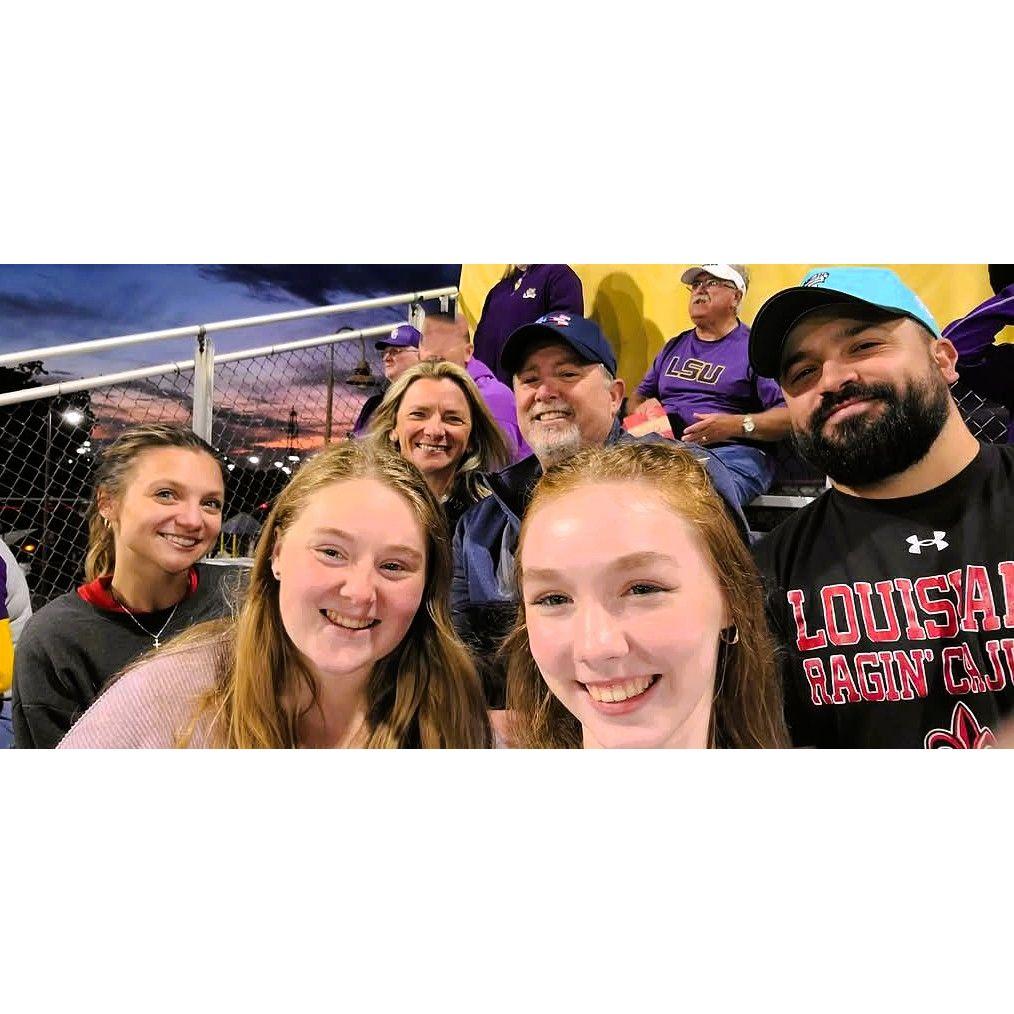 UL vs LSU baseball game.
