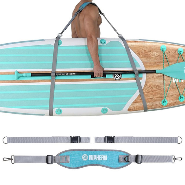 niphean SUP Carrying Strap, Paddle Board Accessories for Inflatable Paddle Board, Adjustable Shoulder Strap for Paddleboard