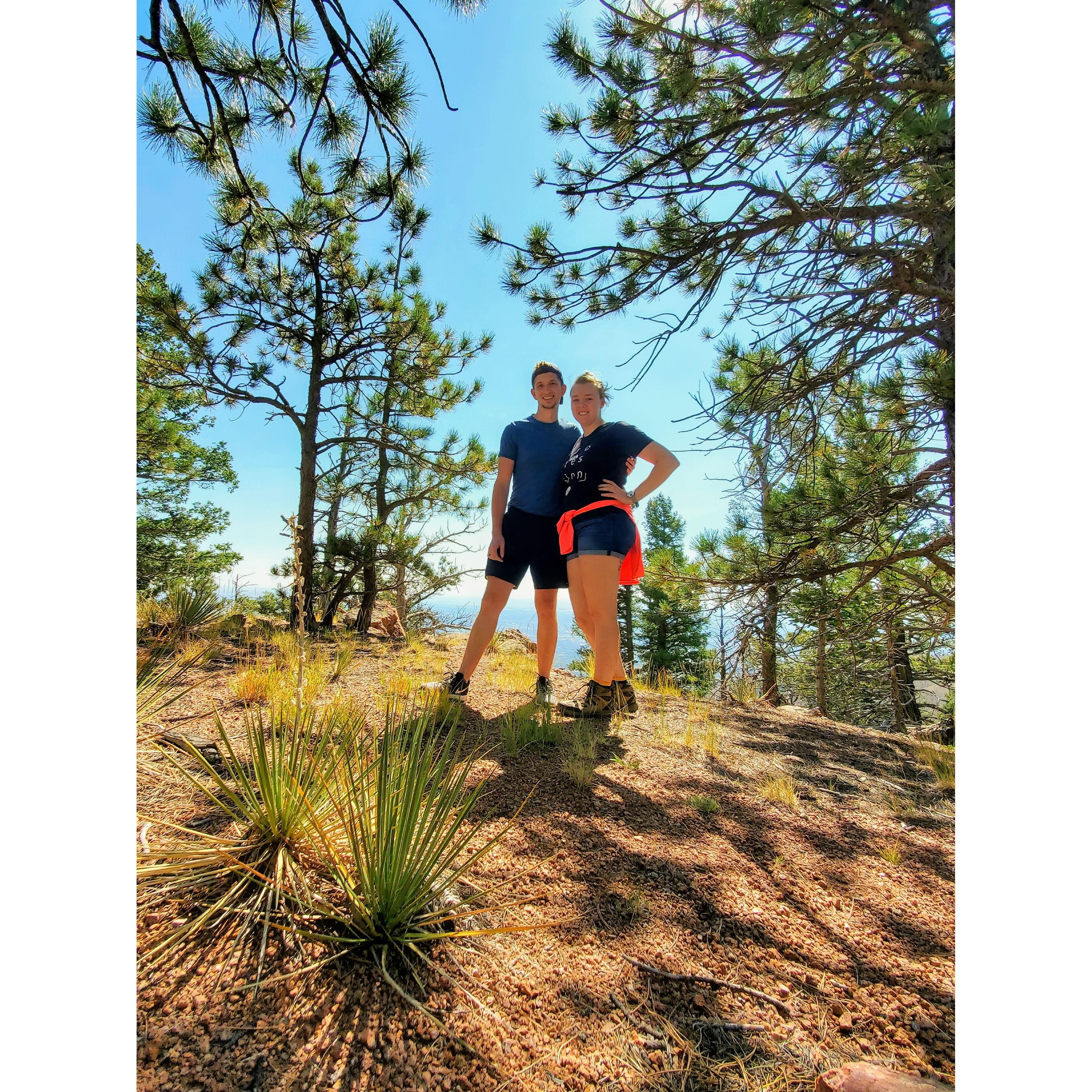 A Colorado hike, shortly after we moved there.