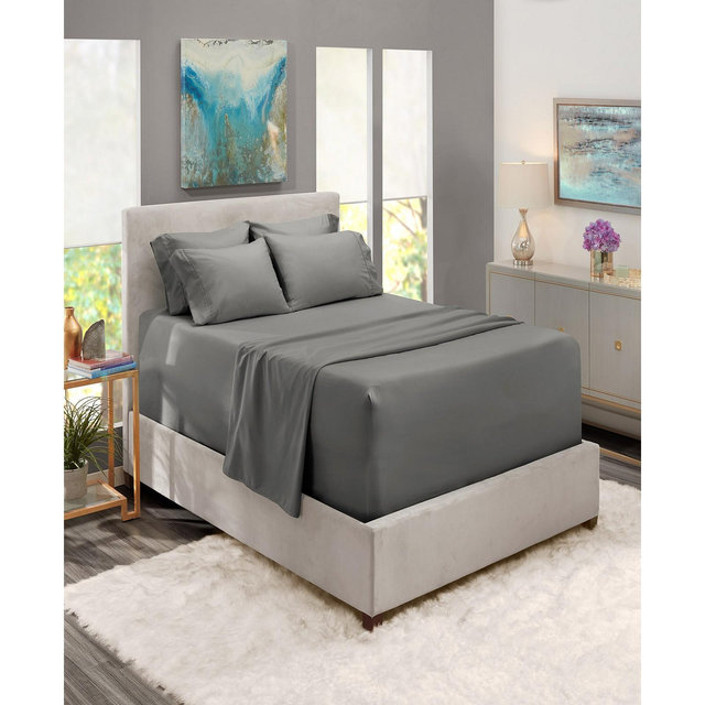 Nestl Extra Deep Pocket Microfiber 6-Pc. Sheet Set, Queen