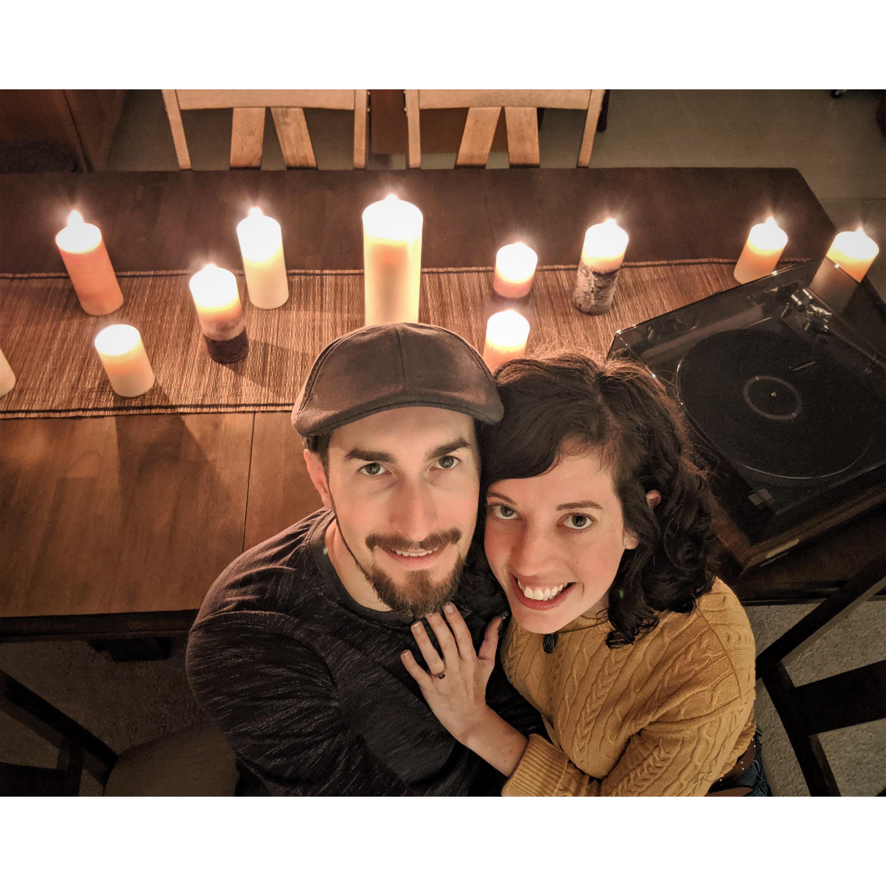 The night we officially became engaged, 10/21/2019