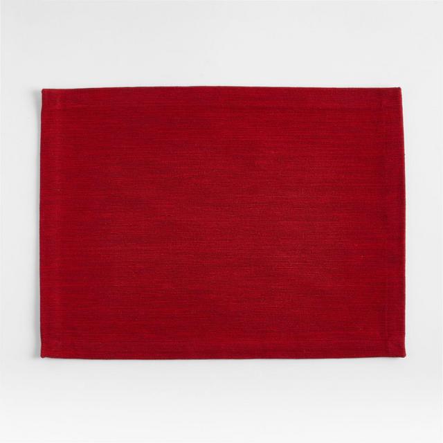 Aspen Red Cotton Placemat