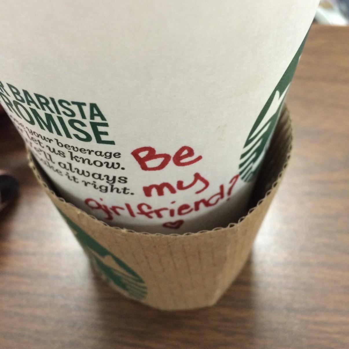 February 2016 - Logan asks Francesca out with a coffee. The way to her heart!