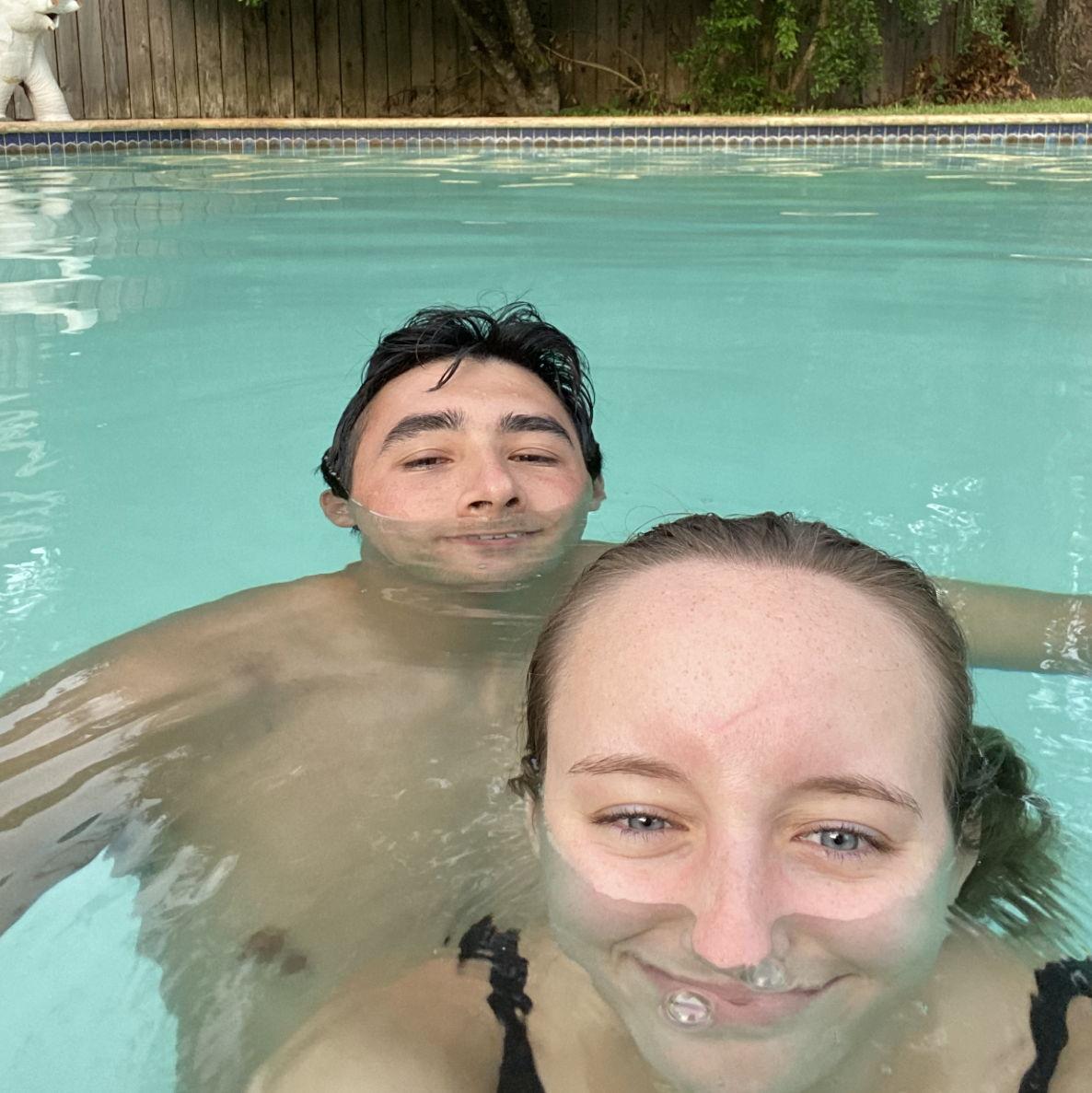 Silly pics in the pool!
