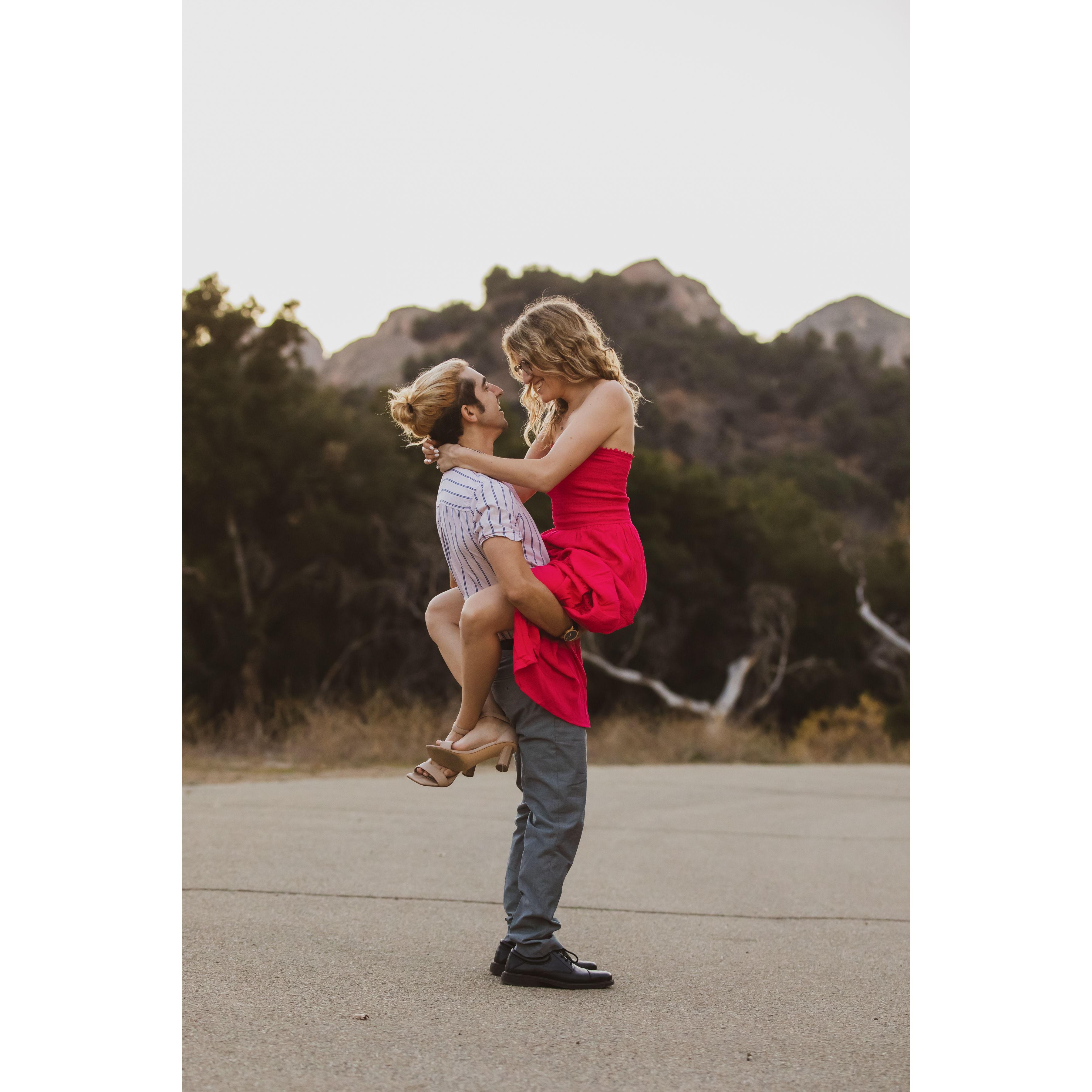 Engagement photo shoot - third outfit!