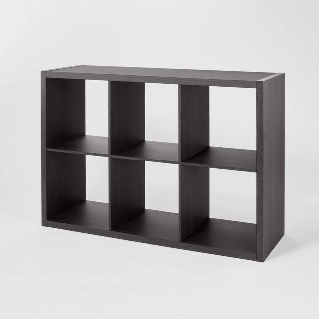 6 Cube Organizer Black Oak - Brightroom™