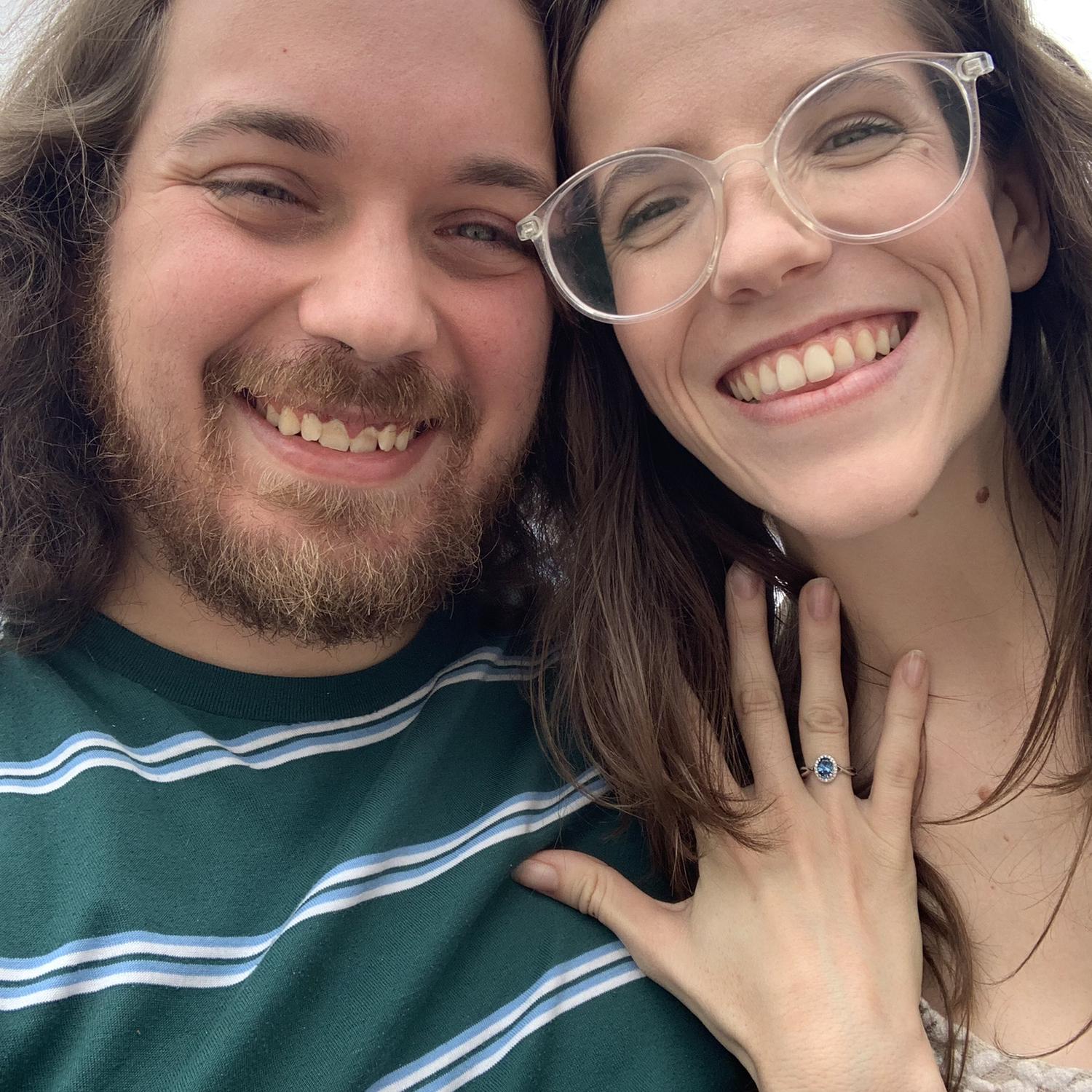 Jon proposed at Windy Point on Mt. Lemmon in Tucson, AZ September 2, 2023