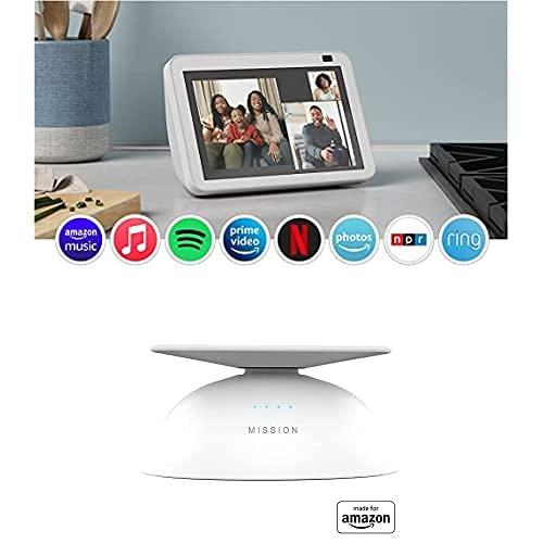 Echo Show 8 (2nd Gen) + All New, Made for Amazon Battery Base in White, for Echo Show 8 (2nd Gen)
